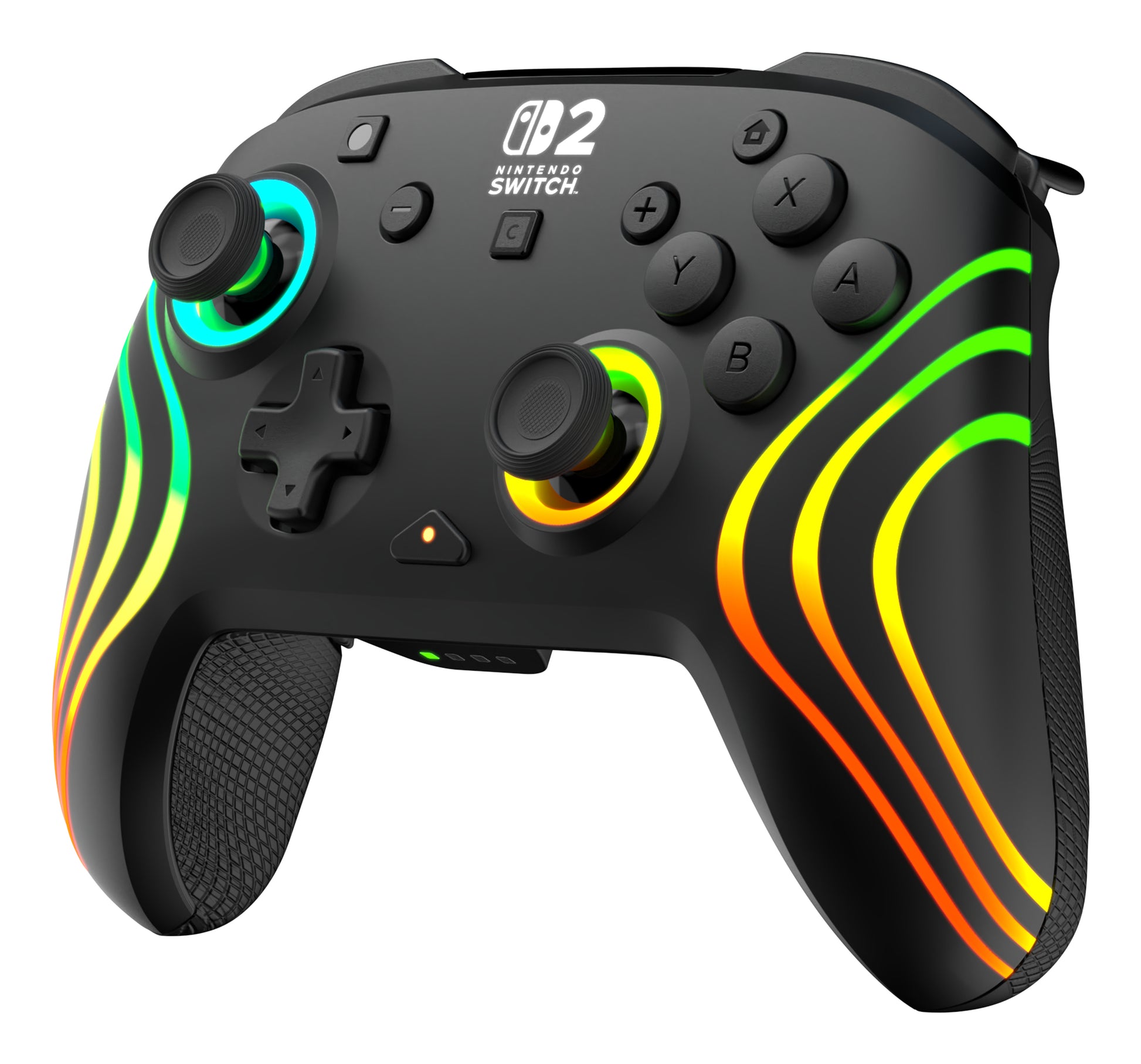 Turtle Beach Afterglow Wave – Gamepad – USB + Bluetooth, RGB, 20-h Akkulaufzeit, für Nintendo Switch, Schwarz