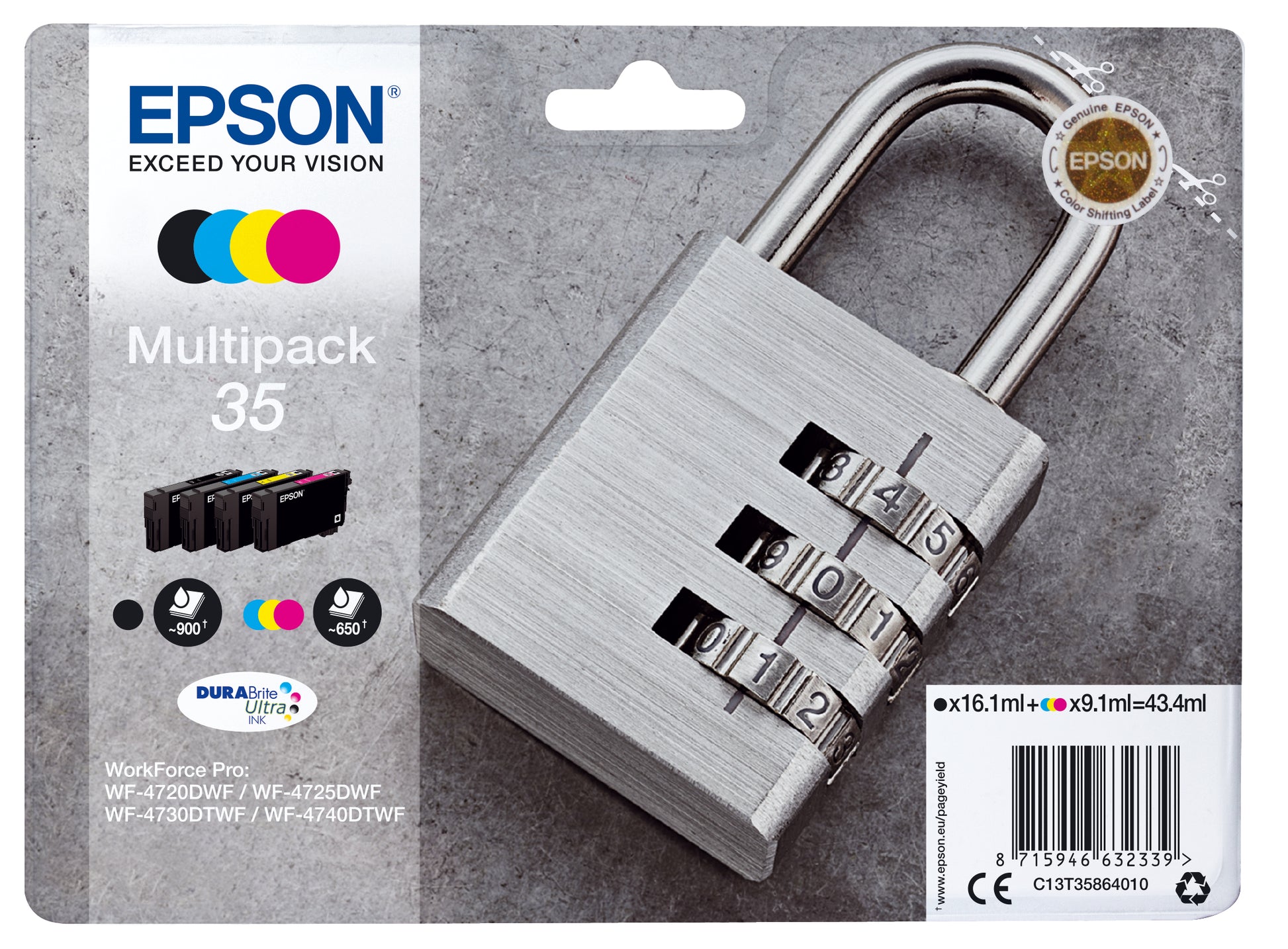 Epson Tintenpatronen-Multipack 35, CMYK