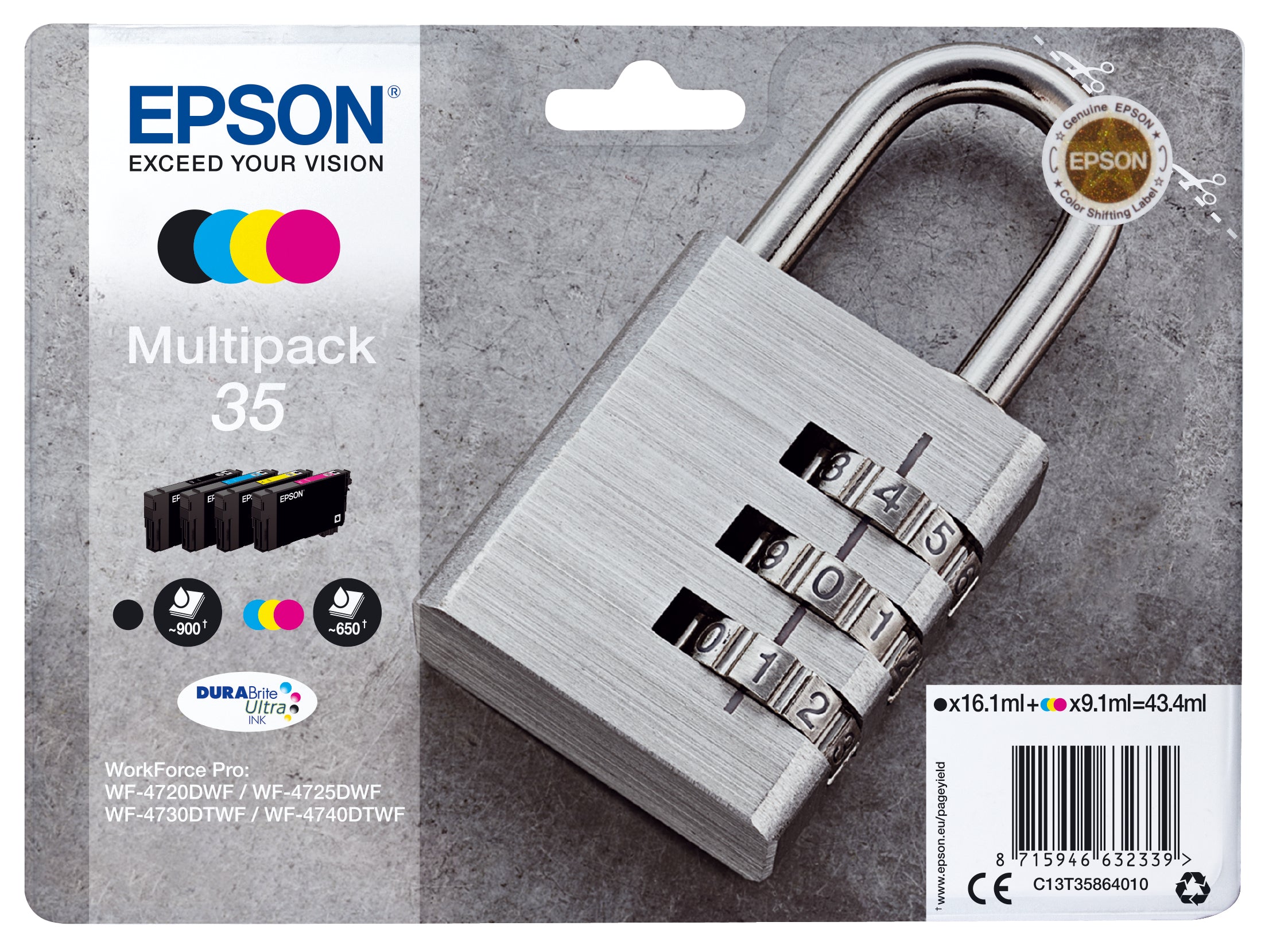 Epson Tintenpatronen-Multipack 35, CMYK