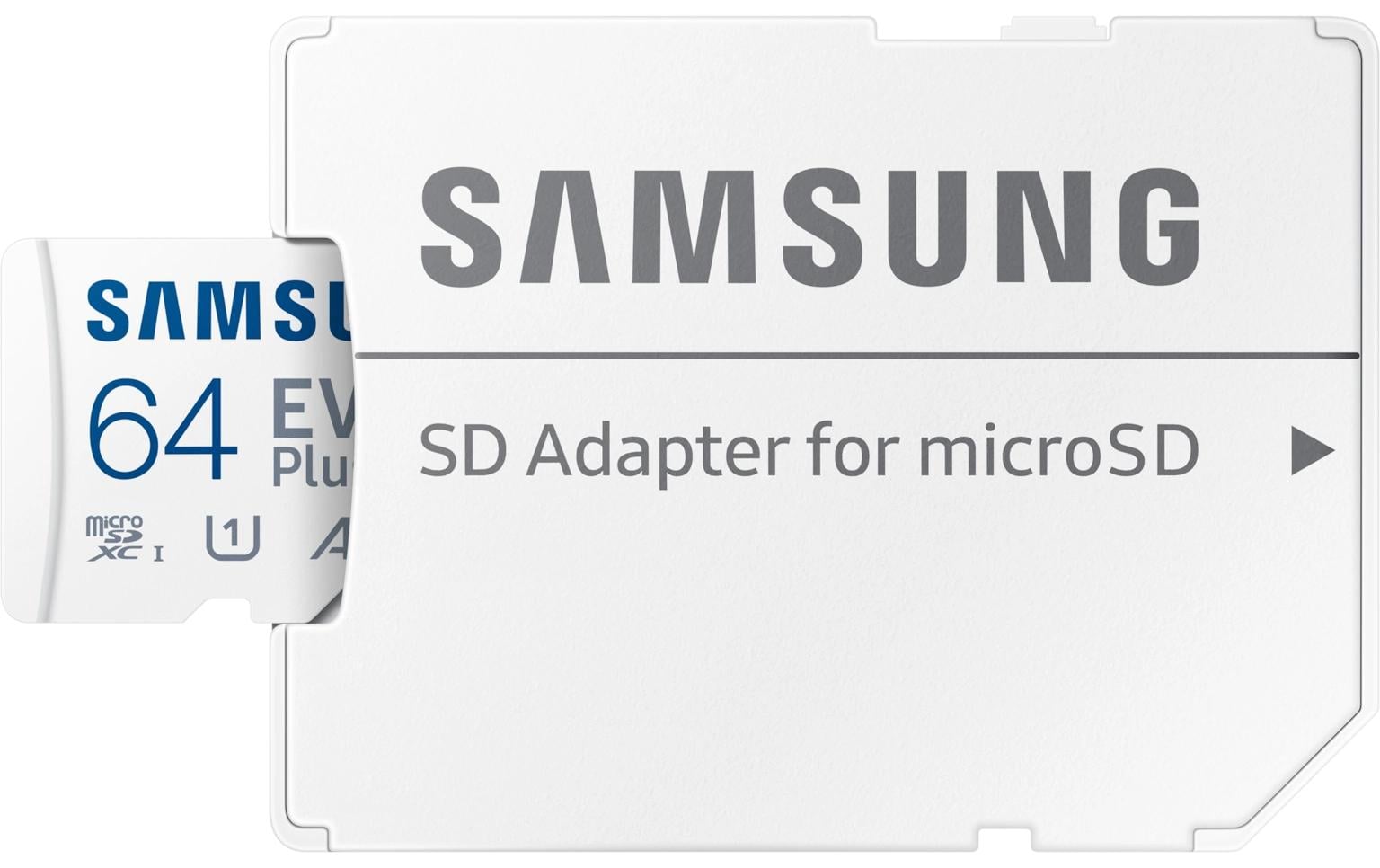 Samsung EVO Plus microSDXC 64 GB – 160 MB/s Lesen, 130 MB/s Schreiben, A1, UHS-I