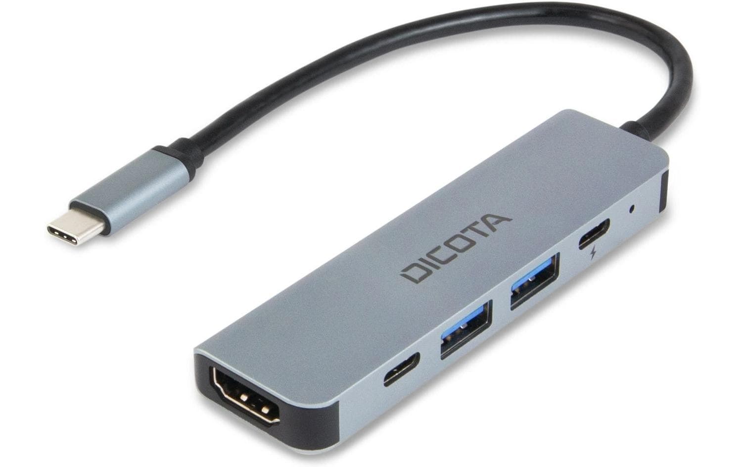 DICOTA D32060 Multiport-Adapter – USB-C, 1× HDMI, 2× USB-A, 2× USB-C, 100 W PD