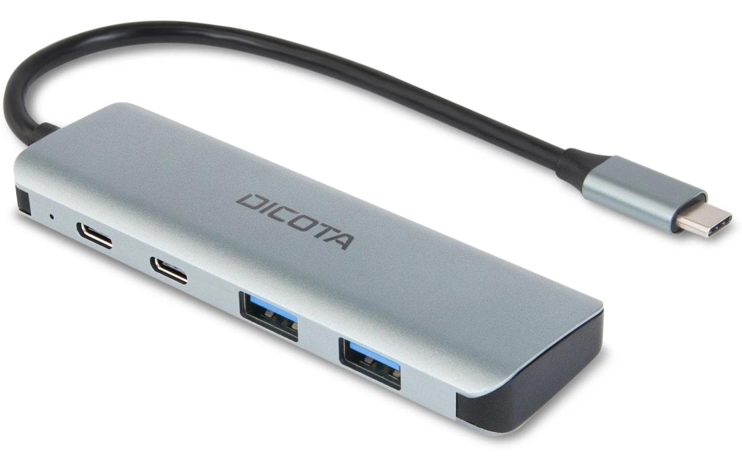 DICOTA D32061 USB-Hub – USB-C, 2× USB-A, 2× USB-C (10 Gbit/s), für Windows/Mac
