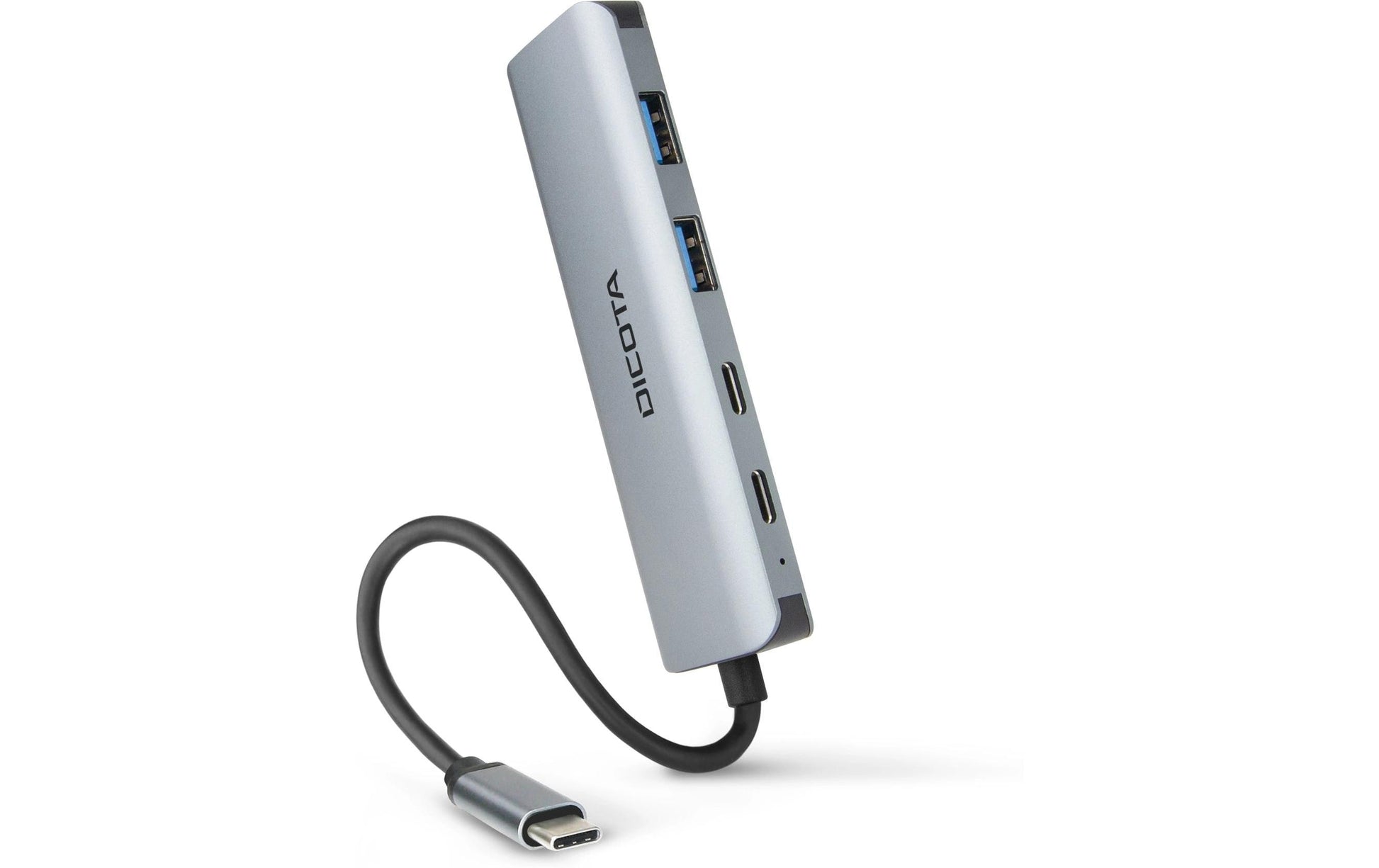 DICOTA D32061 USB-Hub – USB-C, 2× USB-A, 2× USB-C (10 Gbit/s), für Windows/Mac