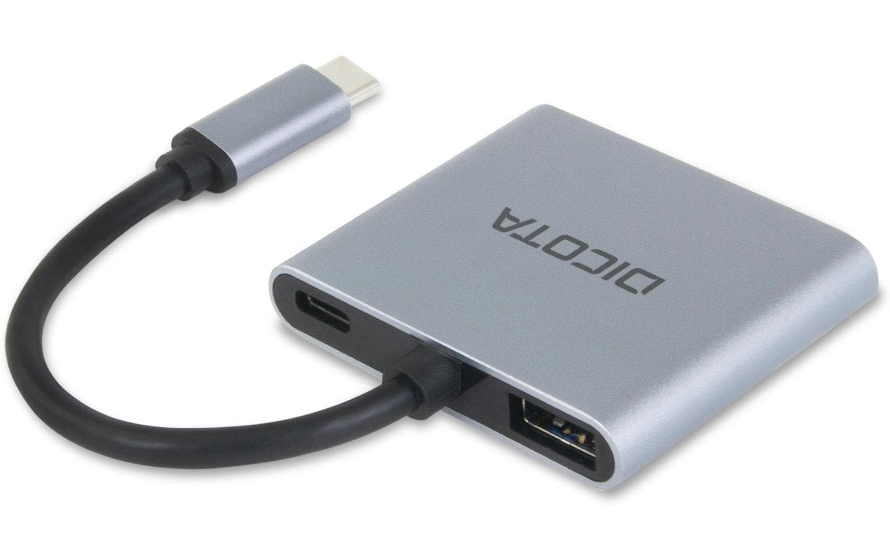 DICOTA USB-C Portable 4-in-1 Dockingstation – 4K, PD 100W