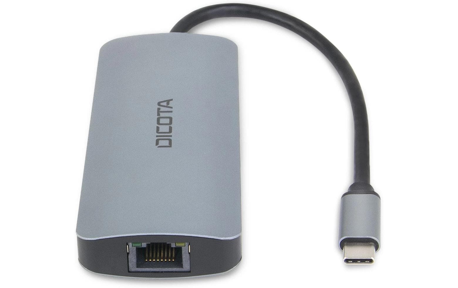 DICOTA D32062 Multiport-Adapter – USB-C, 1× HDMI, 3× USB-A, 100 W PD, GbE, SD/microSD