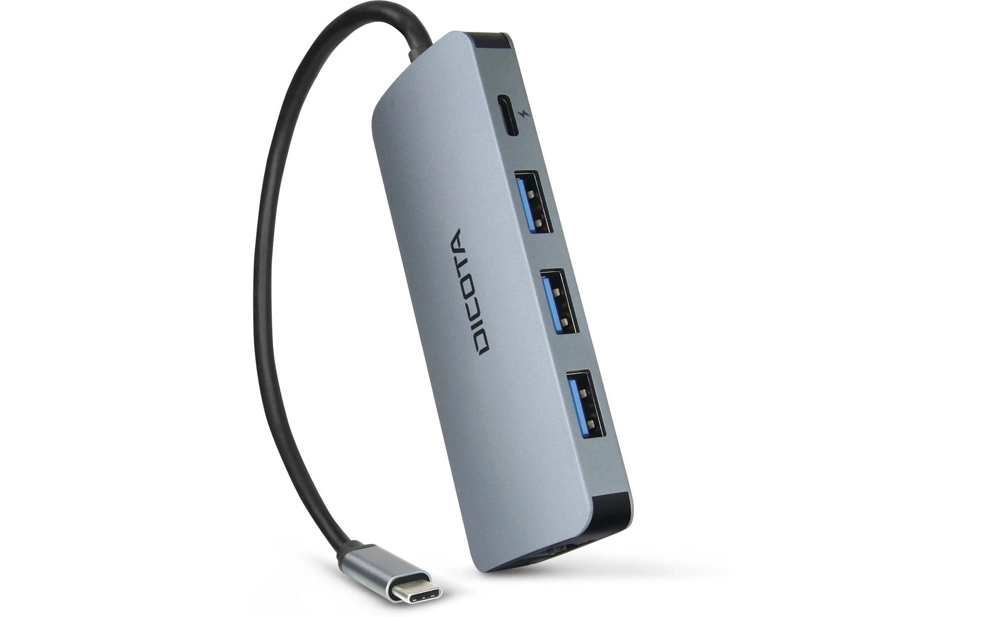 DICOTA D32062 Multiport-Adapter – USB-C, 1× HDMI, 3× USB-A, 100 W PD, GbE, SD/microSD