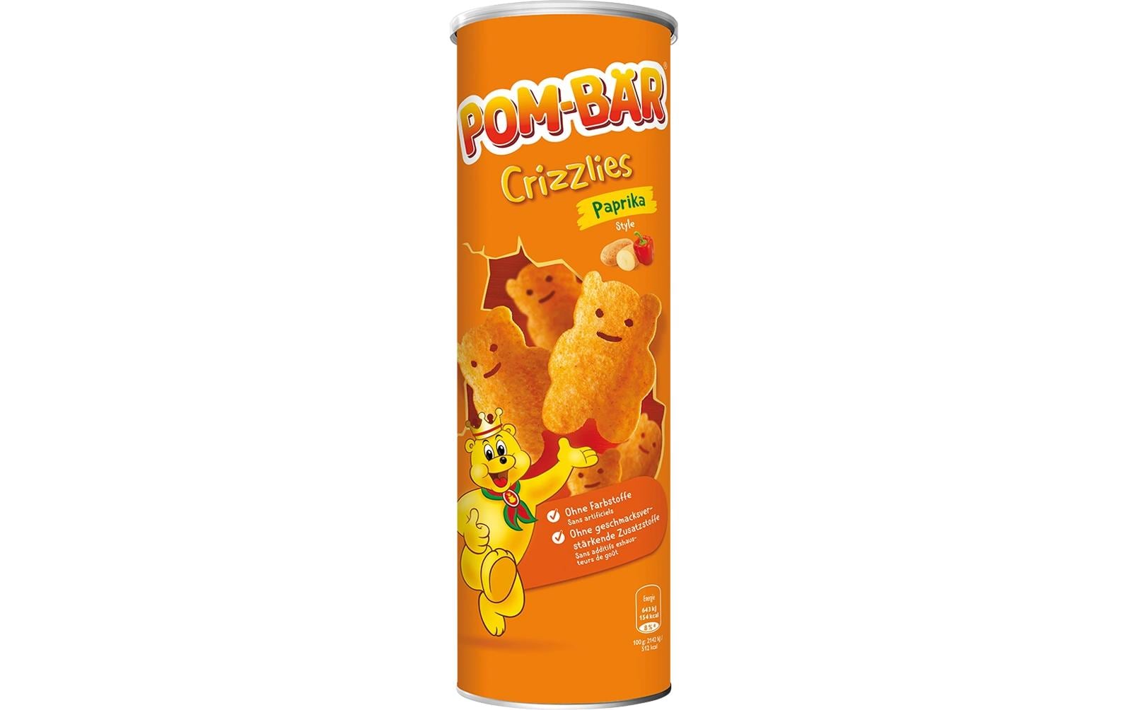 Pom-bär Crizzlies Chips – Paprika – 150 g