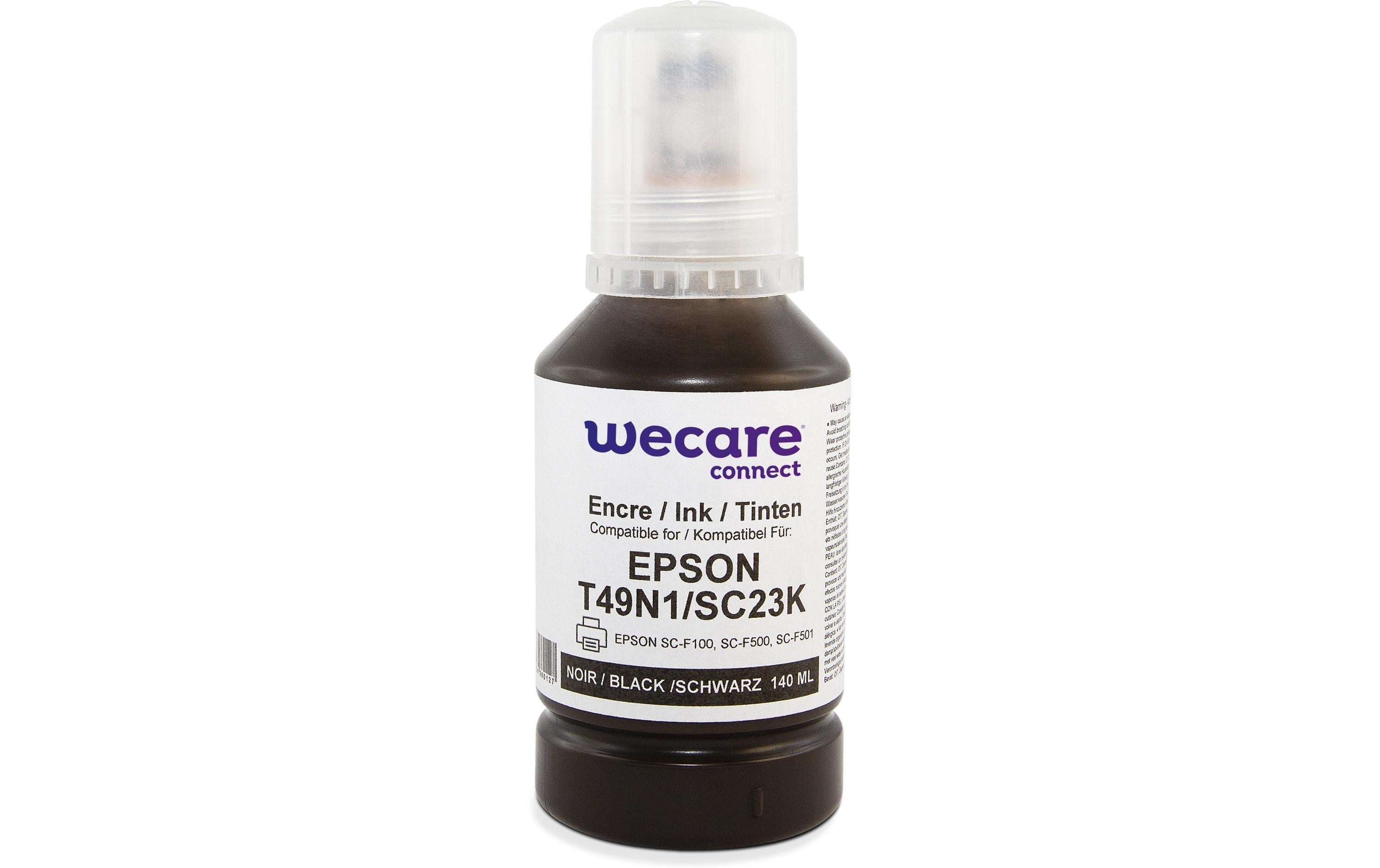 WeCare T49N Schwarz Sublimationstinte (Kompatibel) – 140 ml – für EPSON SC-F100/SC-F600/SC-F501