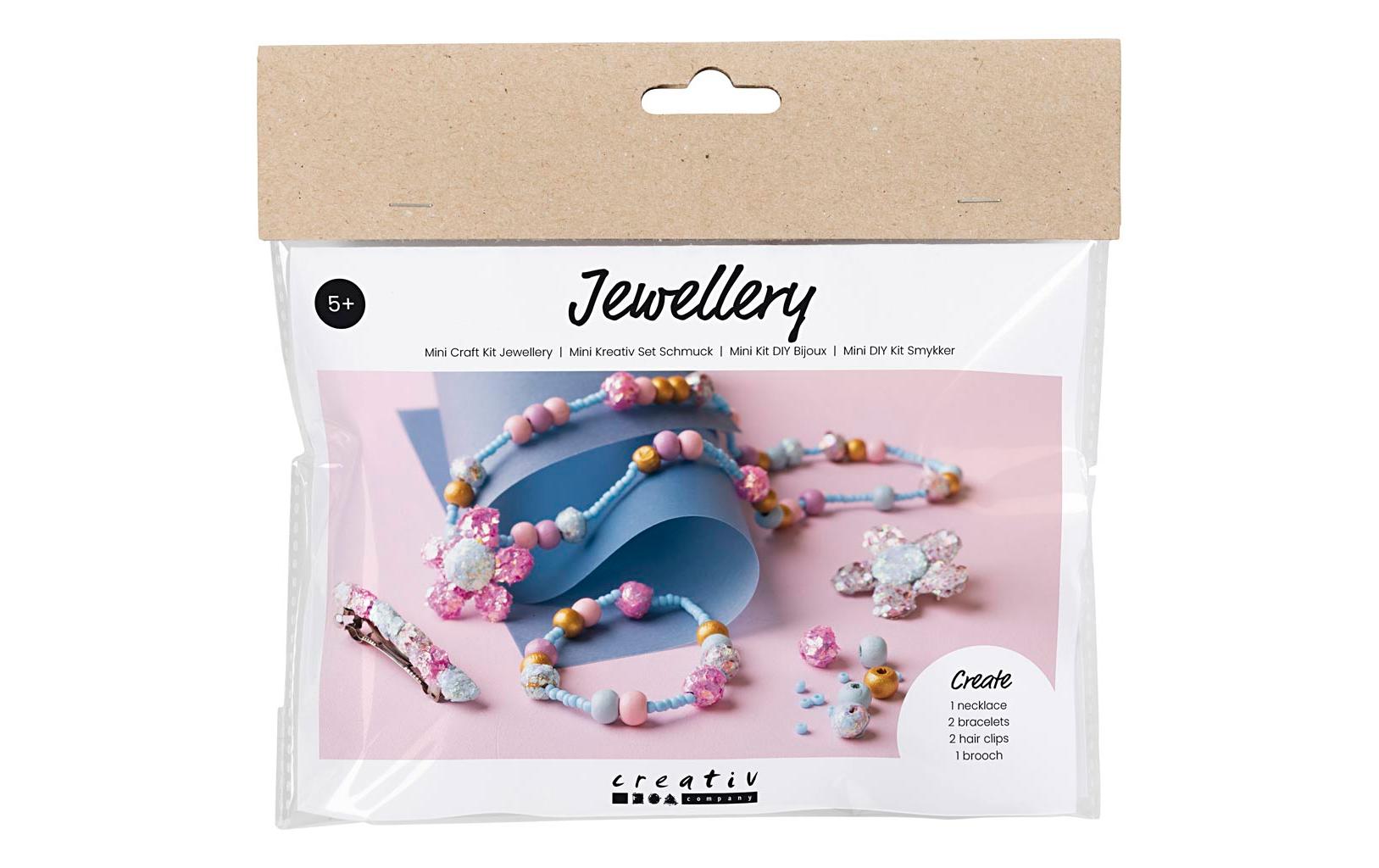 Creativ Company Schmuck-Bastelset – Mehrfarbig – inkl. Anleitung – ab 5 Jahren
