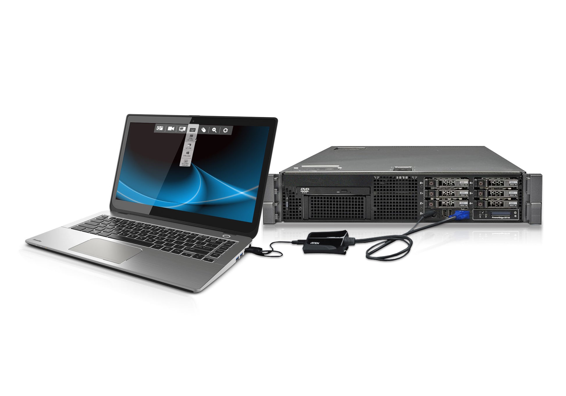 ATEN CV211 – USB-A/USB Mini-B/VGA