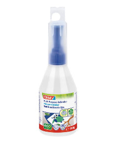 TESA ecoLogo Vielzweckkleber – 100 g, für Papier, Pappe, Fotos …