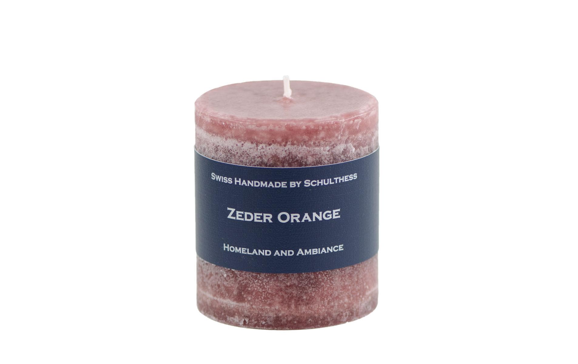 Schulthess Kerzenhandwerk Duftkerze – Zeder Orange – Ø 7 × 8 cm – ca. 40 h