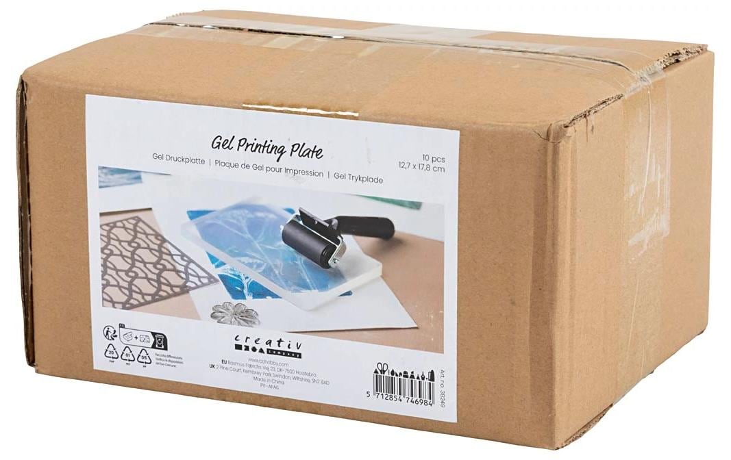 Creativ Company Arbeitsplatte Linoldruck – transparent – 12,7 × 17,8 cm, 10 Stück