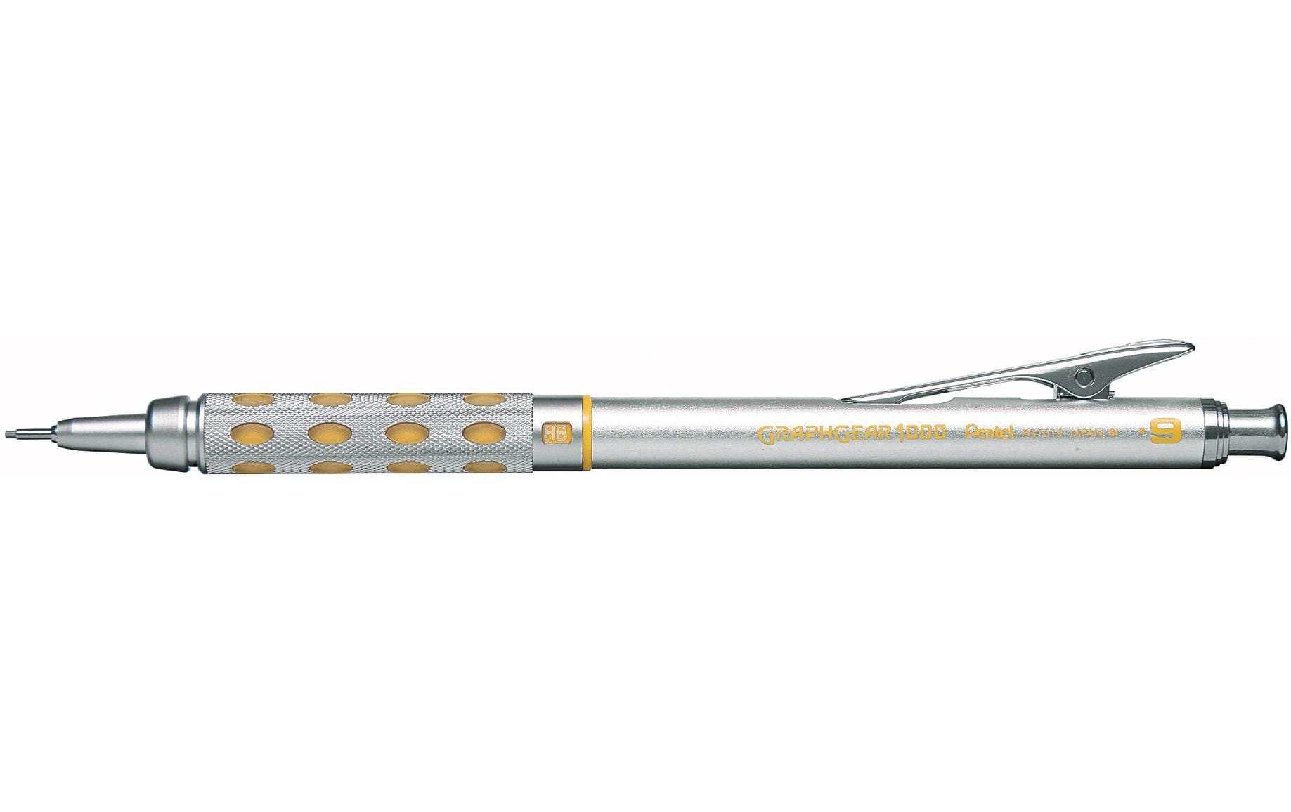 Pentel Graphgear 1000 Druckbleistift – 0,9 mm, Metall, Silber