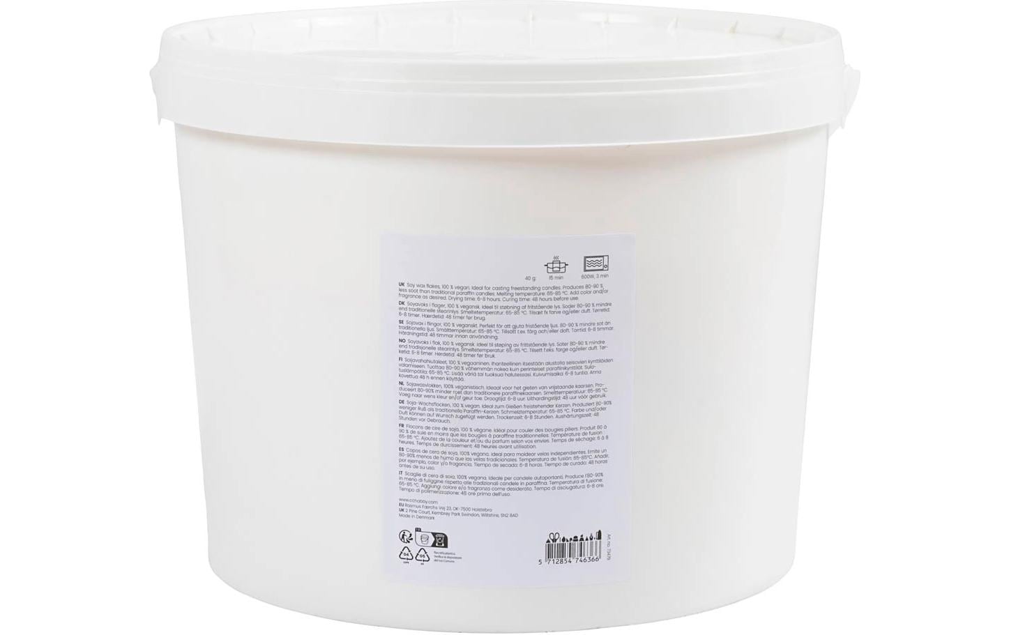 Creativ Company Wachs, Sojawachs, Creme, 5 kg, 1 Stk.