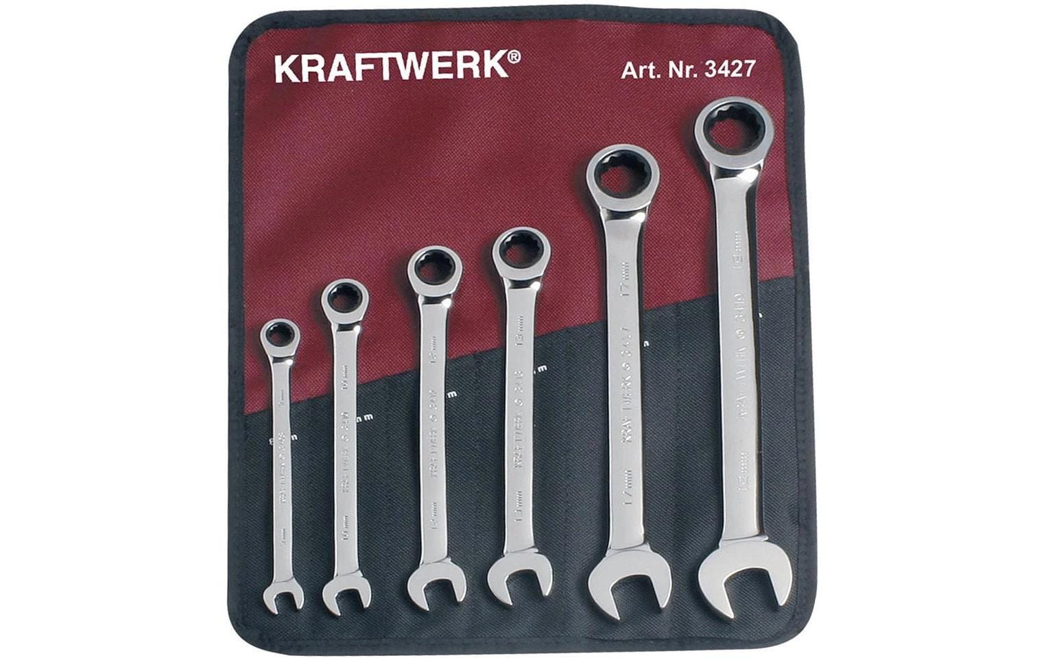 Kraftwerk – Maul-Ringratschen-Schlüssel-Set 8/10/12 … mm, 6-teilig – 3427