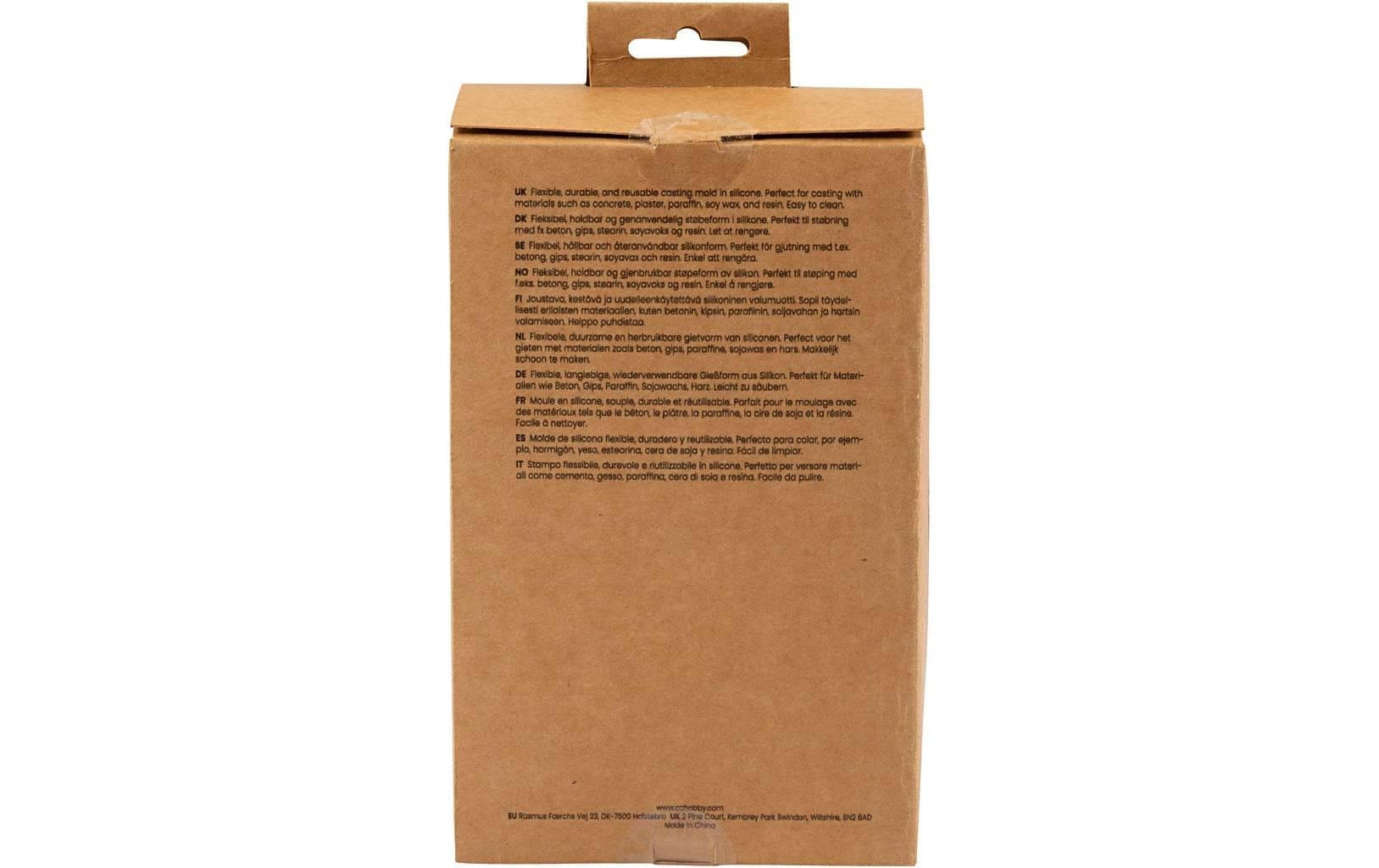 Creativ Company Giessform – Silikon – 112 × 112 × 10 mm – 4 Stück – Weiss
