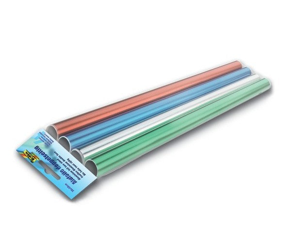 Folia Bastelfolie (PES), Aluminium, Mehrfarbig, 30 cm × 0,5 m, 4 Rollen