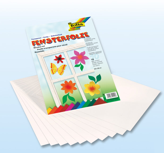 Folia Fensterfolie glatt – transparent – 23,0 × 33,0 cm
