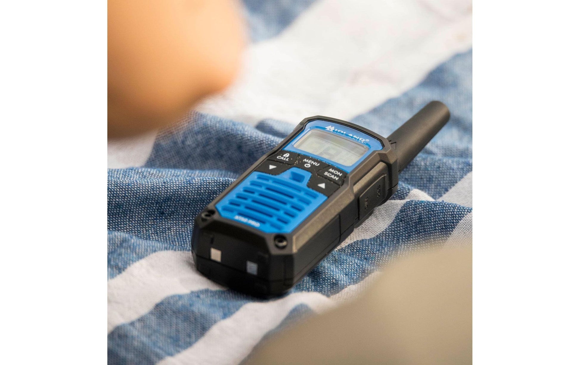 Midland XT50 Pro – Funkzubehör, Funkgerät, 2er Set, Schwarz, Blau