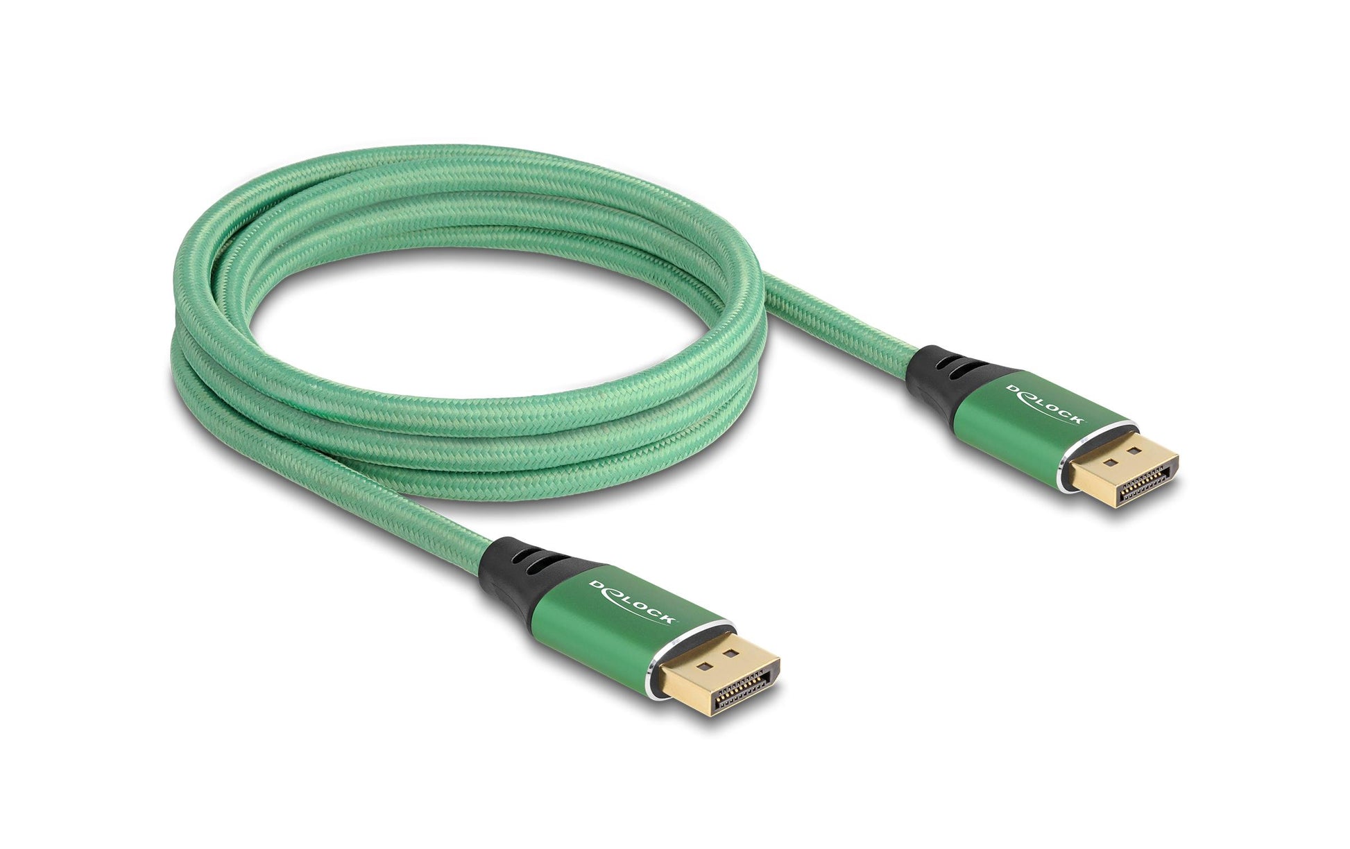DeLOCK DisplayPort Kabel DP 2.1 16K 60 Hz – 2 m – Grün
