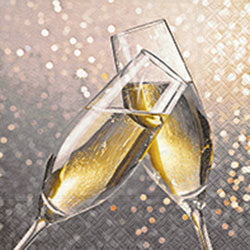 Paper + Design Servietten Cheers – mehrfarbig – 33 × 33 cm, 3-lagig – 20 Stück