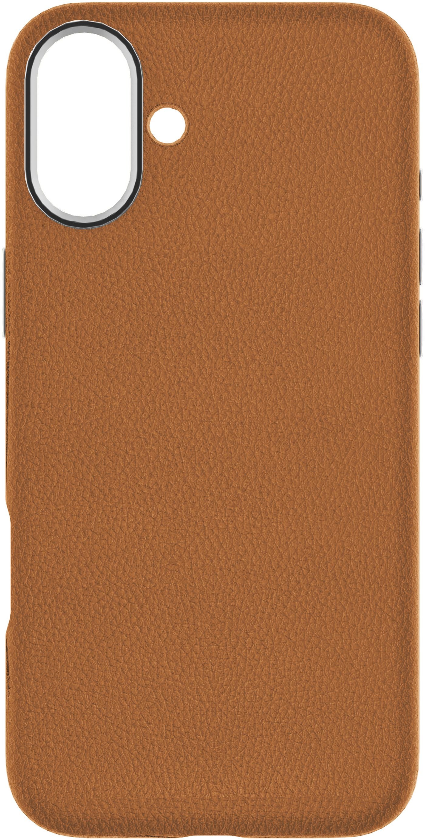 eSTUFF INFINITE VENICE – Backcover – für Apple iPhone 16, MagSafe, Leder, Braun