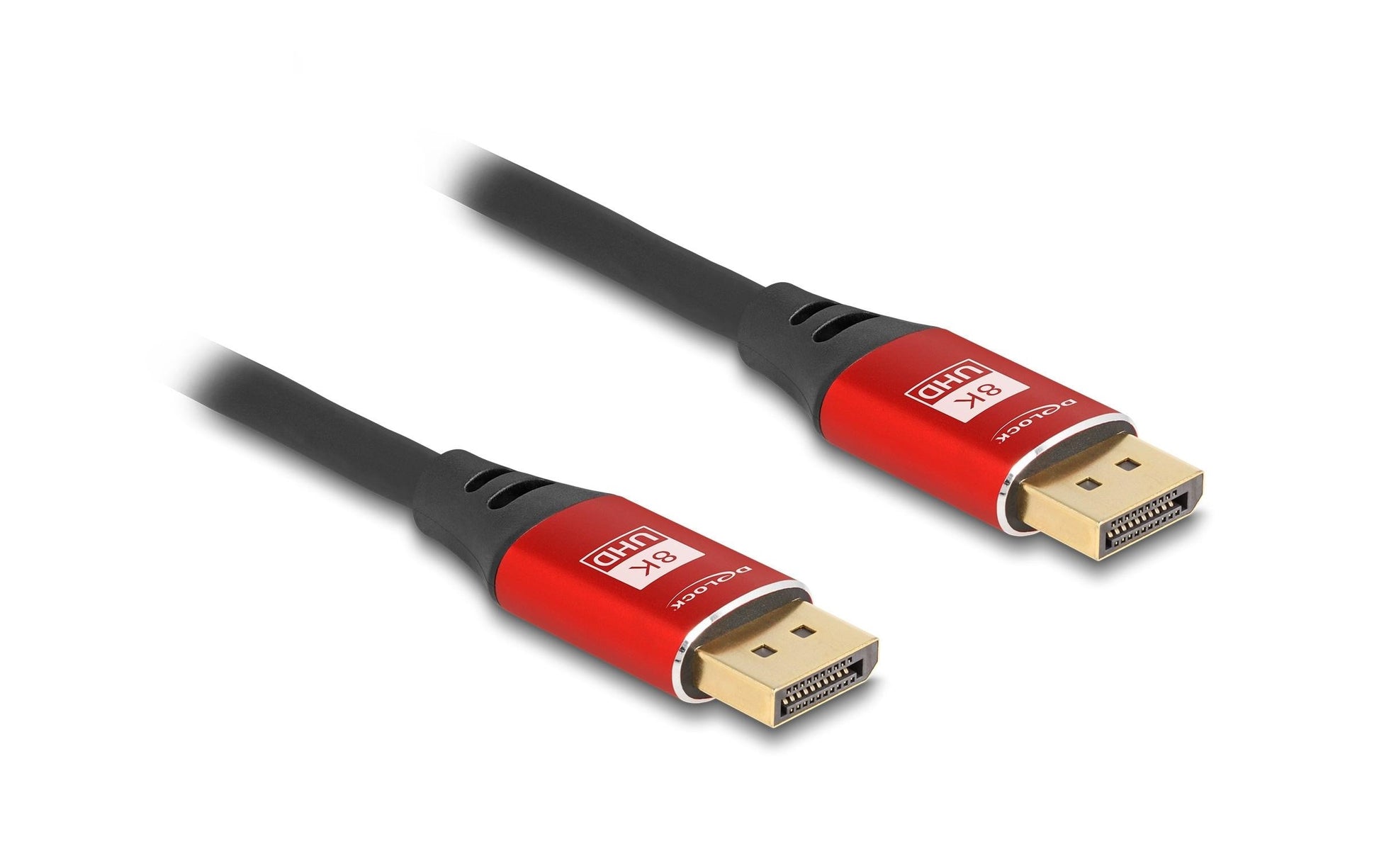 DeLOCK DisplayPort Kabel DP 1.4 8K 60 Hz – 1 m – Rot
