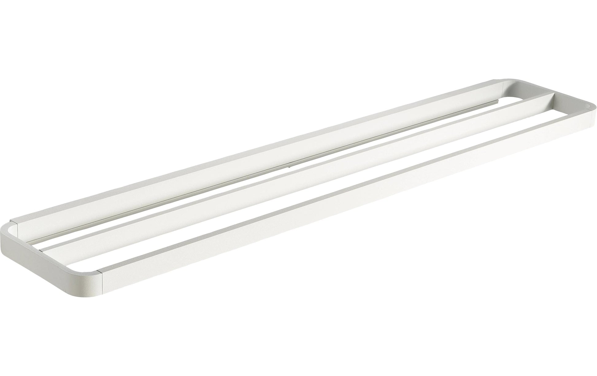 Zone Denmark Handtuchhalter Rim 2-fach – 12,5×70×2,5 cm, Aluminium, zum Schrauben, Weiss