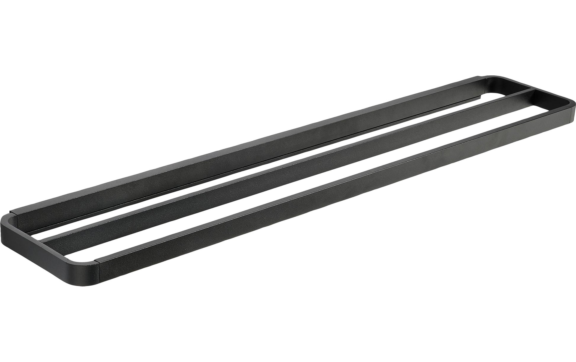 Zone Denmark Handtuchhalter 2-fach – 70 cm, Aluminium, zum Schrauben, Schwarz