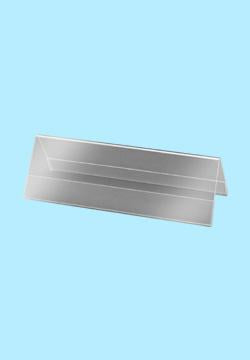 Sigel Tischaufsteller – 190 × 60 mm, transparent, Kunststoff, 5er-Pack