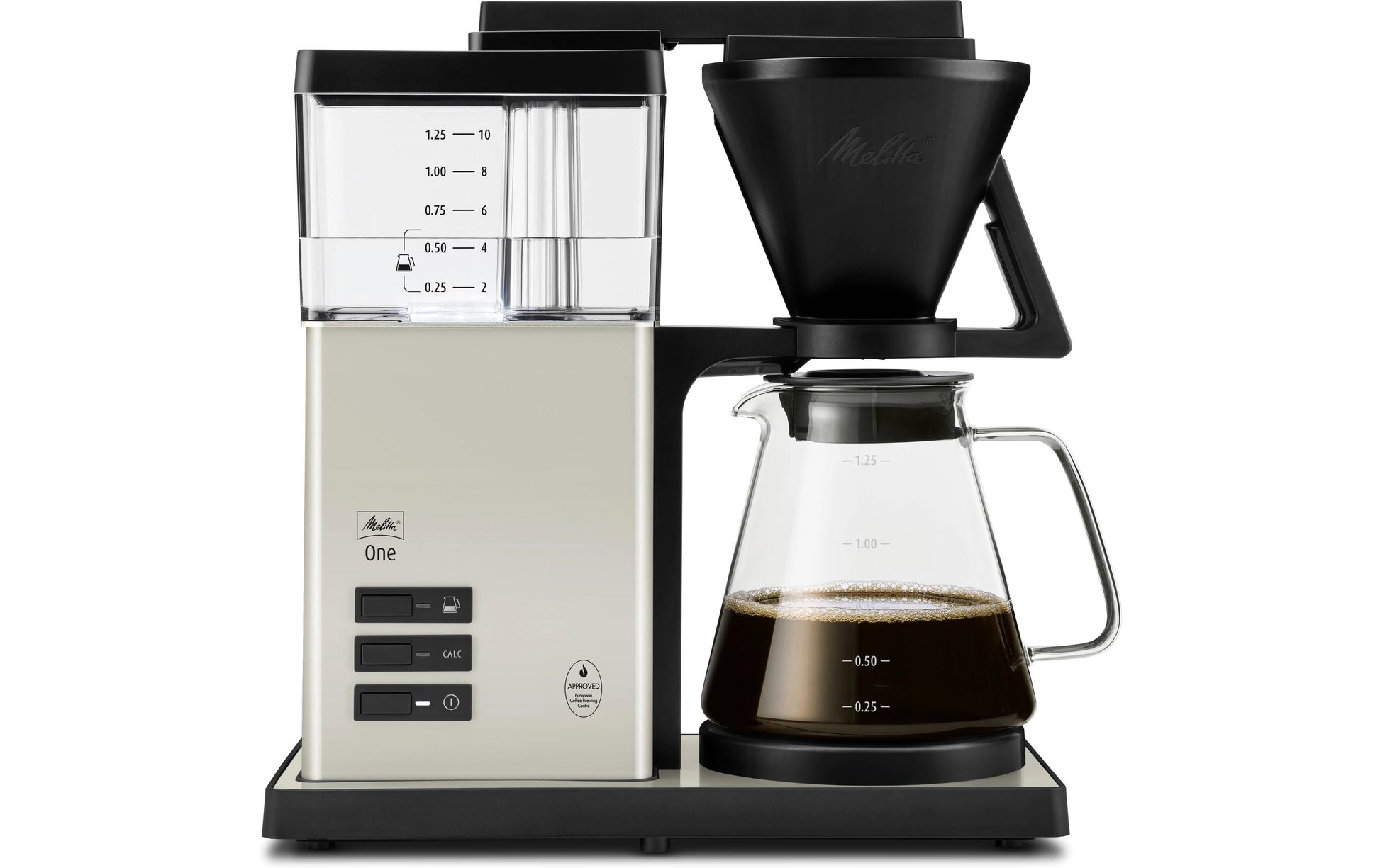 Melitta One Filterkaffeemaschine – 12 Tassen, 1,25 l, Weiss