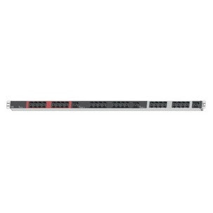 Bachmann Vertikale IT PDU C13×24, C19×3 – CEE 3×16A (rot), Aluminium, 1075×44×47 mm