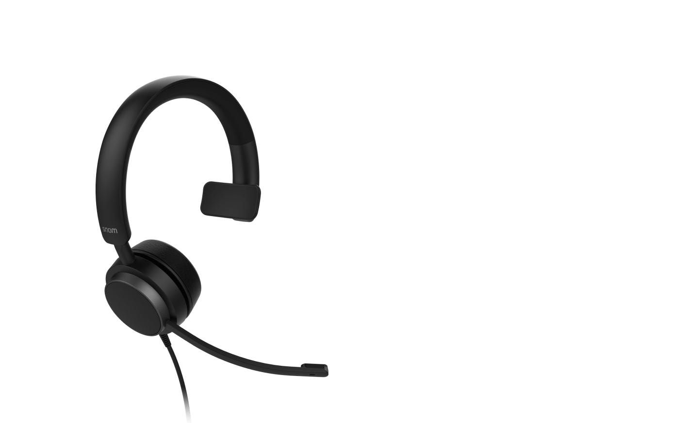 Snom A310M – Mono Headset – USB‑A – Teams-kompatibel, für Snom Telefone/Snom SP800/Computer – Schwarz