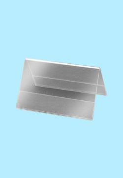 Sigel Tischaufsteller – 100 × 60 mm, transparent, 10er-Pack