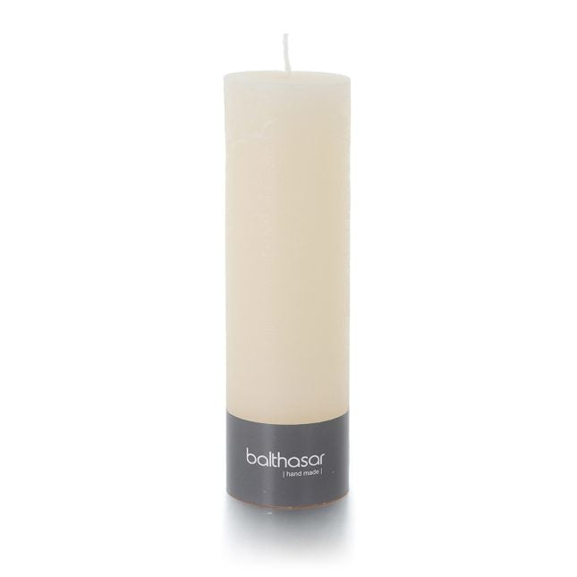 Balthasar Zylinderkerze – Ø 6 × 20 cm – Paraffin, ecru