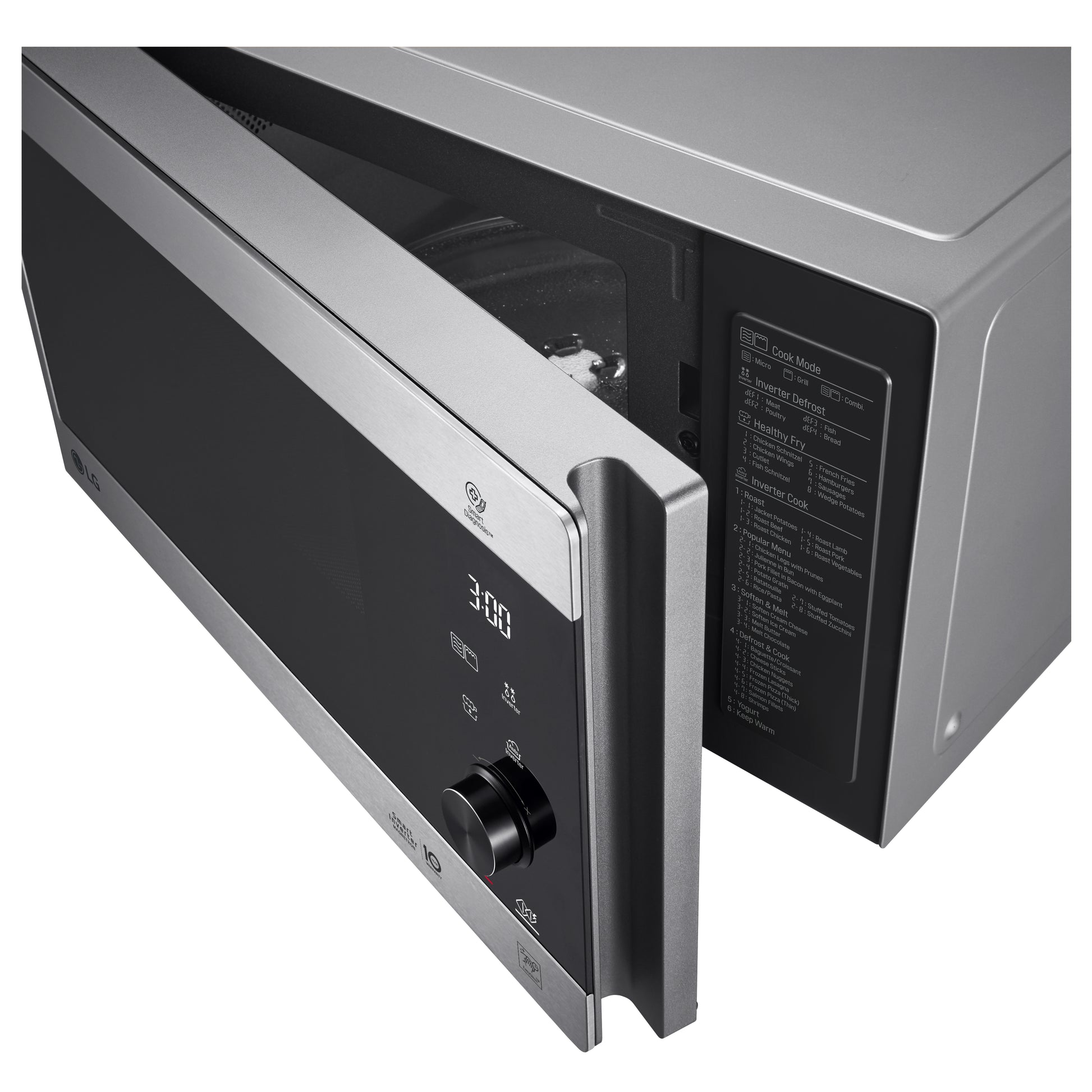 LG Kombi-Mikrowelle MH6565CPS – 25 l, Grill & Inverter, 1000 W – Edelstahl