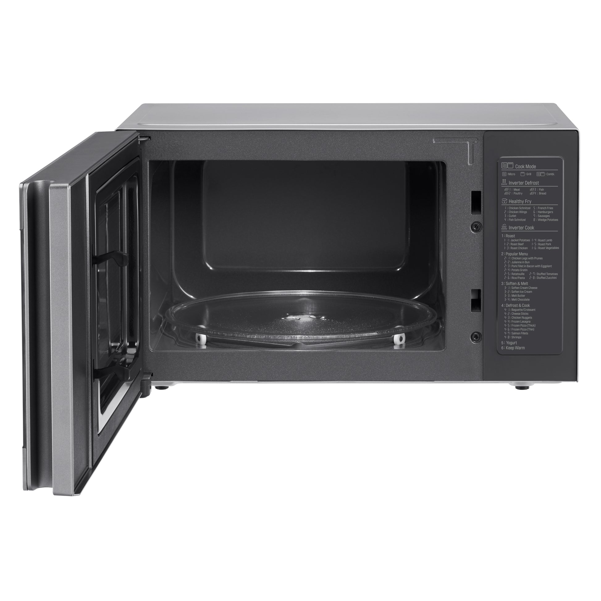 LG Kombi-Mikrowelle MH6565CPS – 25 l, Grill & Inverter, 1000 W – Edelstahl