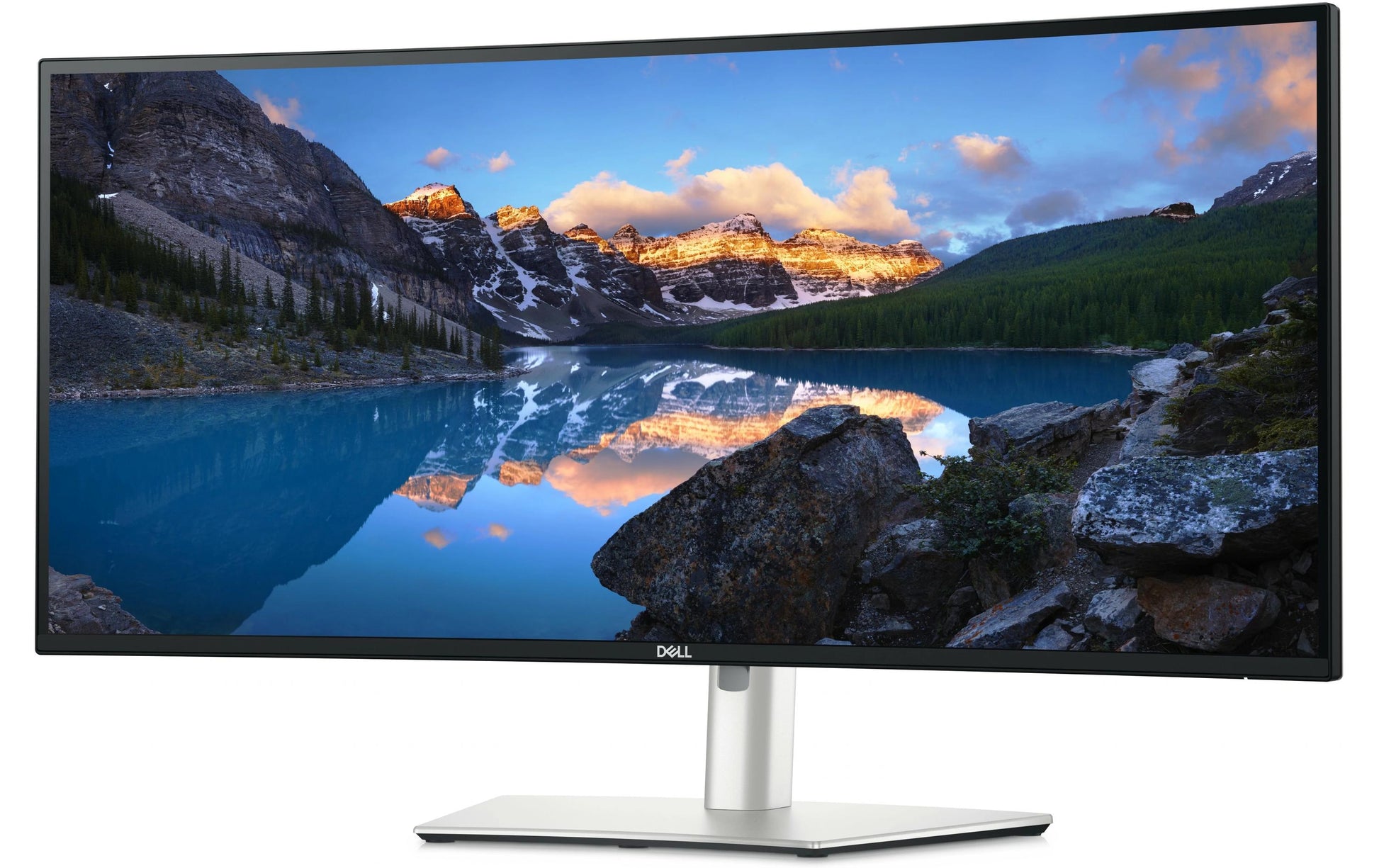 Dell UltraSharp U3425WE – Monitor, 34,1", IPS, 120 Hz, 300 cd/m², Gebogen, USB-C, KVM, VESA 100 × 100, Schwarz