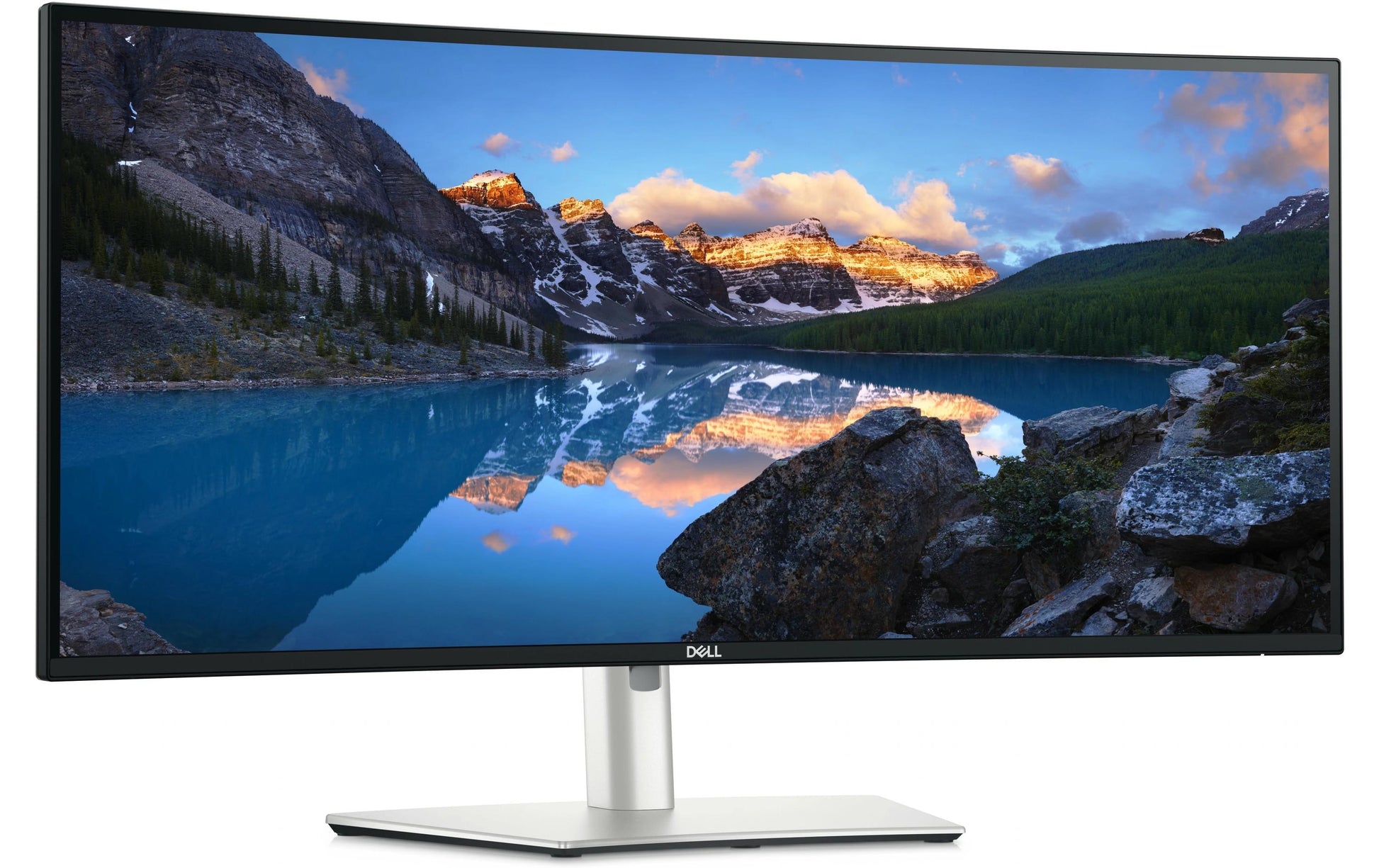 Dell UltraSharp U3425WE – Monitor, 34,1", IPS, 120 Hz, 300 cd/m², Gebogen, USB-C, KVM, VESA 100 × 100, Schwarz
