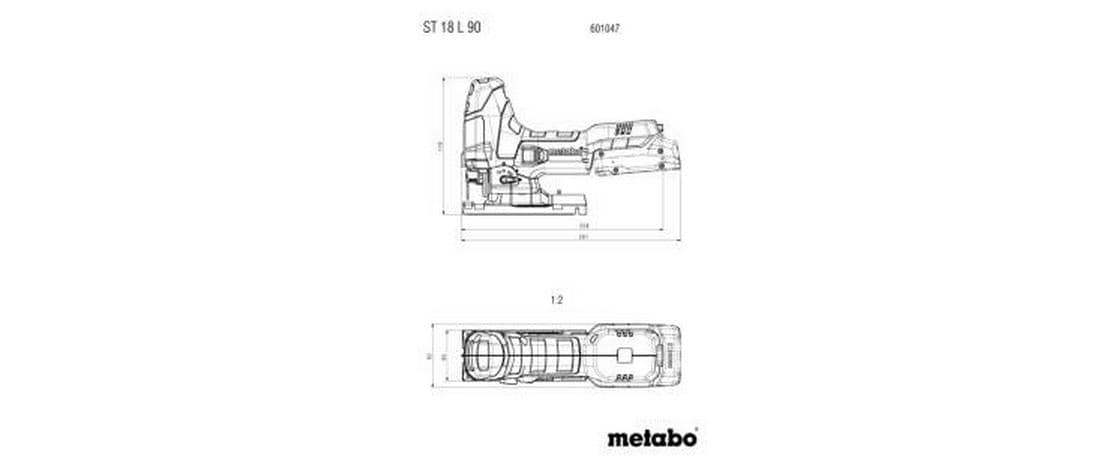 Metabo Stichsäge ST 18 L 90 – 18 V (CAS) – Schnellwechsel-System – Solo