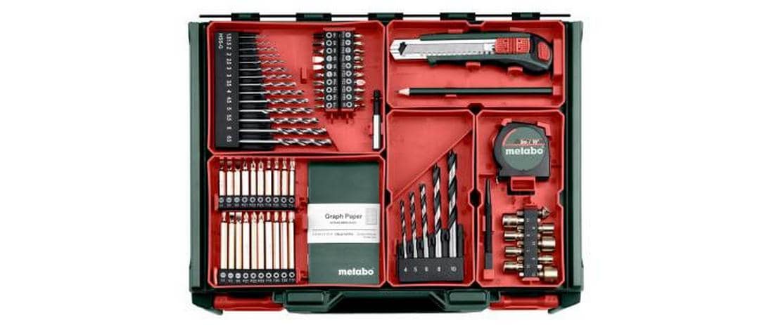Metabo Bohrschrauber BS 18 – 18 V (CAS) – Schnellspannbohrfutter – 2×2,0 Ah & Ladegerät