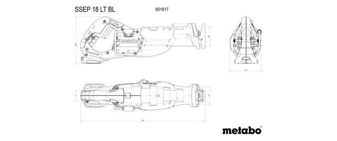 Metabo Säbelsäge SSEP 18 LT BL – 18 V (CAS) – Hub 32 mm – Solo – Bürstenlos
