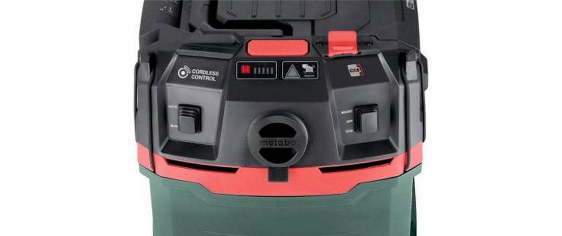 Metabo Absauganlage AS 36-18 H 30 PC-CC – 2-in-1, 2000 mAh, 30 l, Akkubetrieb