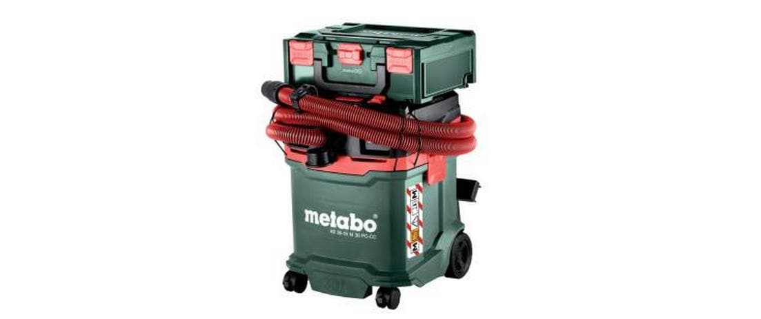 Metabo Nass-/Trockensauger AS 36-18 M 30 PC-CC – 2-in-1, 2000 mAh, 30 l, Akkubetrieb
