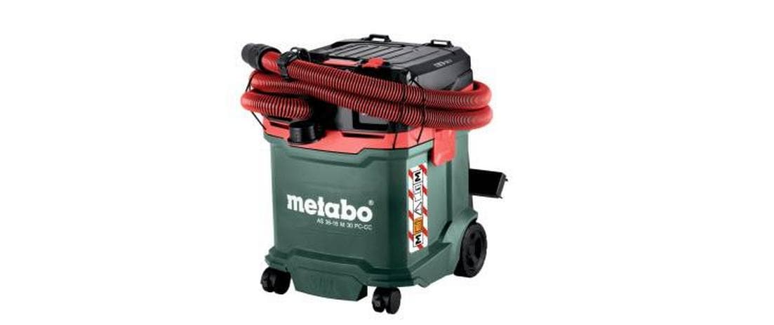 Metabo Nass-/Trockensauger AS 36-18 M 30 PC-CC – 2-in-1, 2000 mAh, 30 l, Akkubetrieb