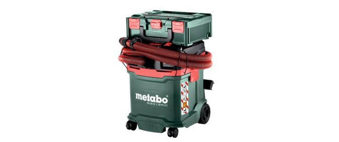 Metabo Absauganlage AS 36-18 L 30 PC CC – 2-in-1, 2000 mAh, 30 l, Akkubetrieb