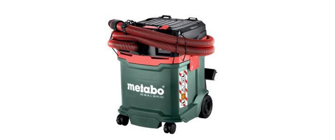 Metabo Absauganlage AS 36-18 L 30 PC CC – 2-in-1, 2000 mAh, 30 l, Akkubetrieb