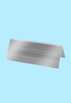 Sigel Tischaufsteller – 240 × 90 mm, transparent, Kunststoff, 5er-Pack