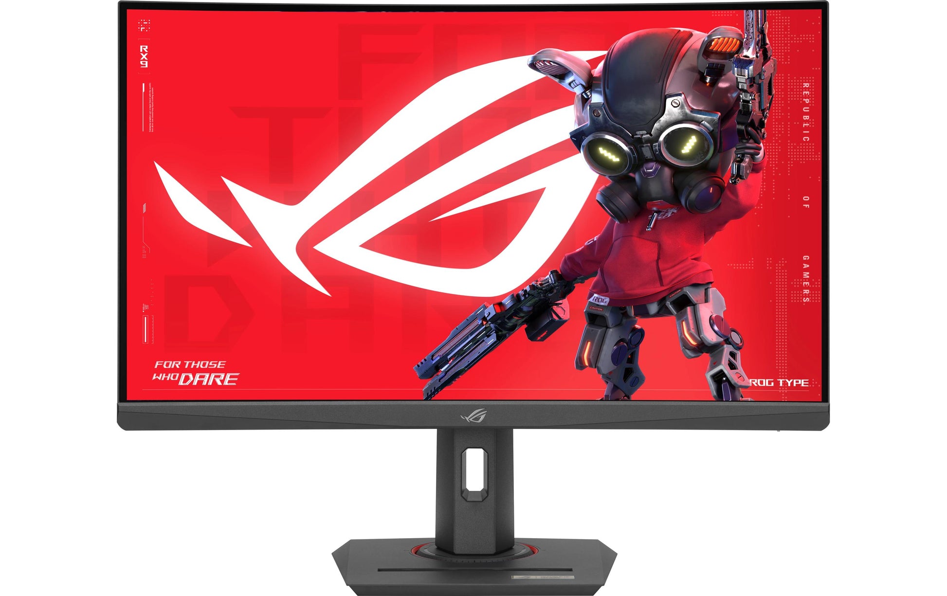 ASUS XG27WCS – Monitor, 27", VA, 180 Hz, 400 cd/m², Gebogen, USB-C, VESA 100 × 100, Schwarz